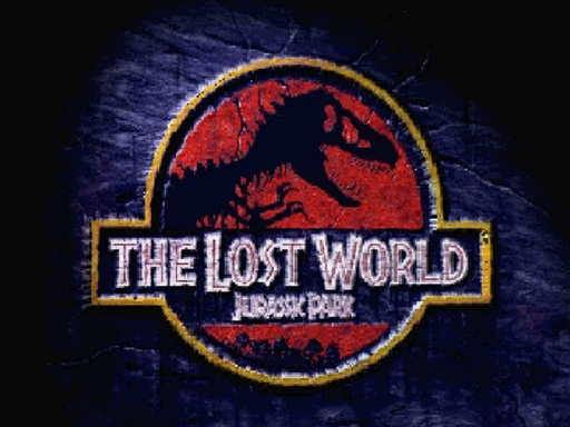 Lost World: Jurassic Park title screen for Sega Saturn